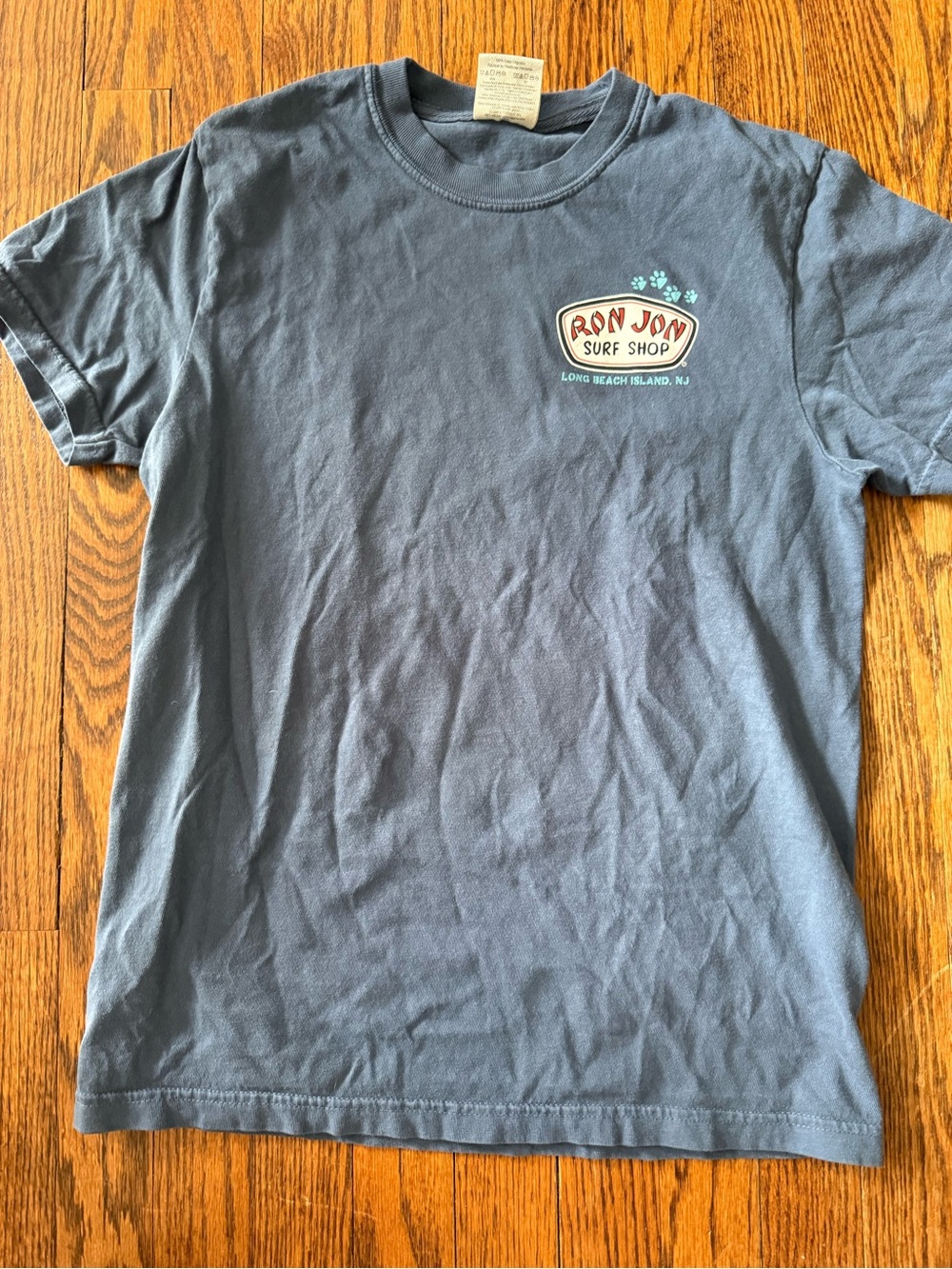 Comfort Colors Small Chest Logo Tee in Slate Blue